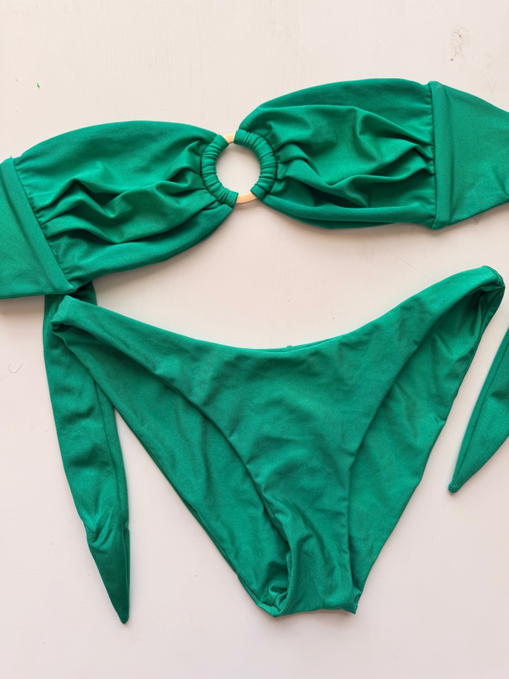 Satin Emerald Green Bikini